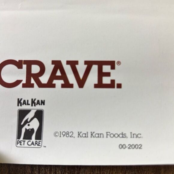 Vintage original CRAVE Cat Food full size poster advertising 1982 Kal Kan Guide - Picture 4 of 6